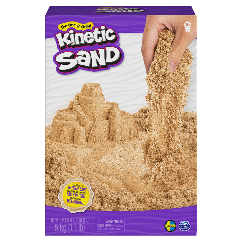 Spin Master Kinetic Sand - Brown Natural, Arena Jugar 5 Kilogramos Arena 6060996