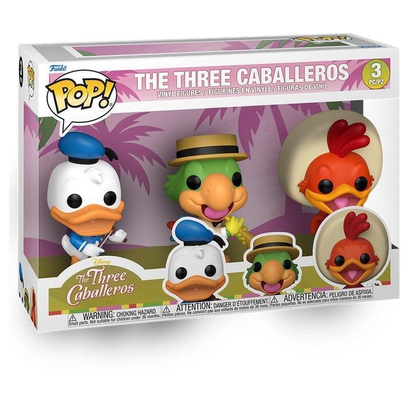 Blíster 3 Figuras Pop Disney Tres Caballeros