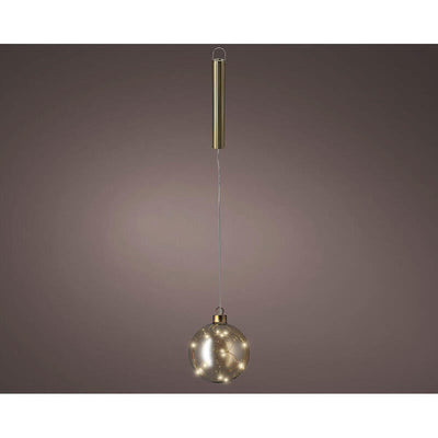 Bola Colgante Glass Microled, Dorada, Ø10CM. — image 1