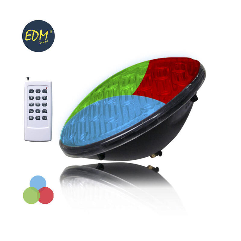 EDM Bulb Pool LED PAR56 9W 500LM RGB Multicolour IP68 Ø17,6X6CM