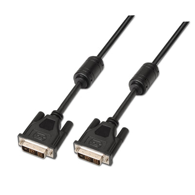 Aisens Cable DVI Single Link 18 + 1 With Ferrita - DVI-d Male a DVI-d Male - 1.80M - (1920X1200) - Black — image 1
