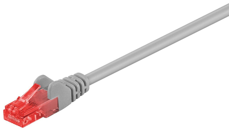 Goobay Network Cable CAT.6 2M Grey U/UTP 2x RJ45