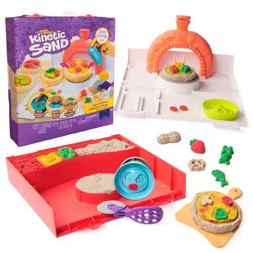 Spin Master Kinetic Sand - Squish Pizza Set, Arena Set 453 Gramos Arena 6072551 — image 1
