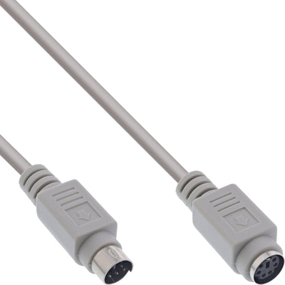 Inline Extensión Cable Ps/2 Male a Female Grey 5M — image 1