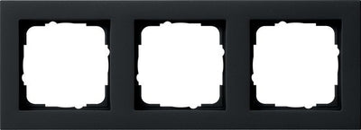 Gira 021309 Frame Embellecedor 3F Gira E2 Black — image 1