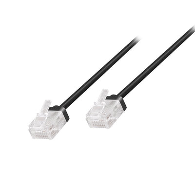 Logilink Patch Cable CAT.6A U UTP Slim High-flex, Black 15M — image 1
