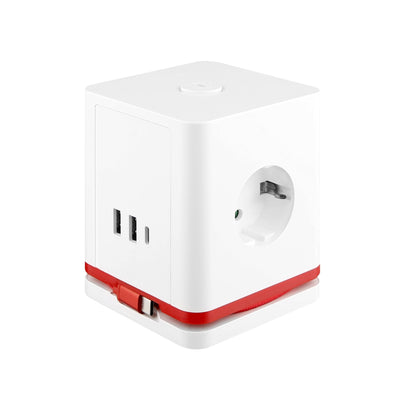 Olympia Sw 1000 Base Múltiple 1,5M 3 Salidas AC Indoor Red White — image 1