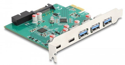 Delock 90109 Card USB 5Gbps Pci Express X1 a 3 X External Tipo-a + 2 X External USB Type-c™ Female And 1 X Int — image 1
