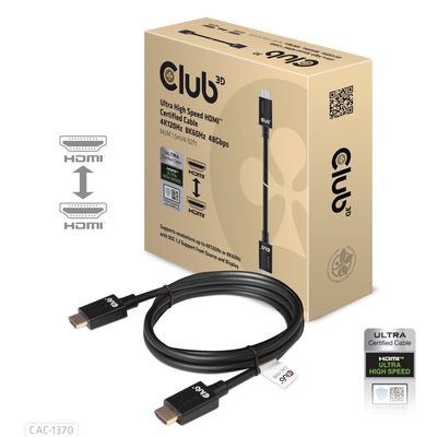 HDMI Cable CLUB3D a - a 2.1 Ultra High Speed 10K Hdr 1.5M Retail — image 1