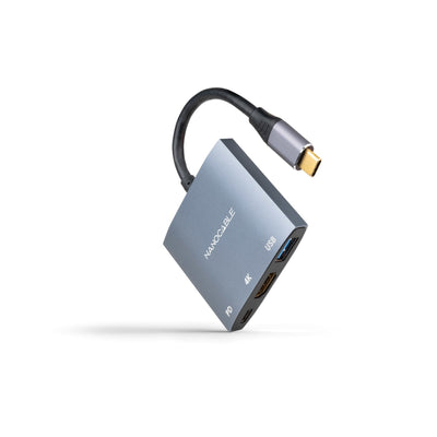 Nanocable Converter USB-C a Hdmi, USB 3.0 And USB-C Pd - Grey — image 1