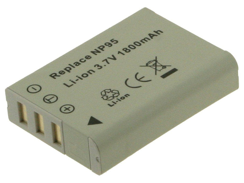 2-POWER Digital Camera Battery 3.7V 1800MAH Fujifilm NP-95 DBI9561A