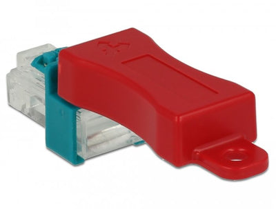 Delock Secure Clip Set LAN Cable Security Lock Set 6ER Red — image 1