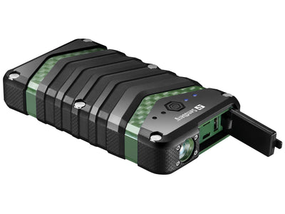 Sandberg Survivor Powerbank 20100, Black Green Universal IP67, Ión Litio, 20100MAH, USB — image 1