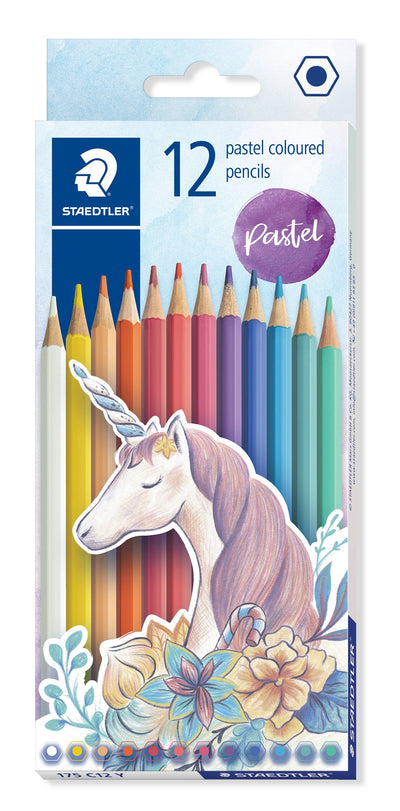 Staedtler 175 Pack With 12 Pencils Hexagonales Colours Pastel - Facilidad Afilado - Colours Pastel Surtidos — image 1