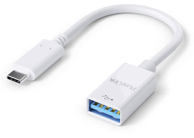 Purelink Adapter USB-C a USB-A - USB 3.1 Gen 1 - Iseries - White - 0.10M — image 1