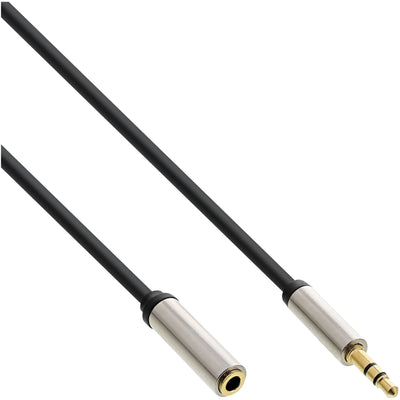 Inline Cable Audio Slim 3.5MM Male a Female Stereo 1M — image 1