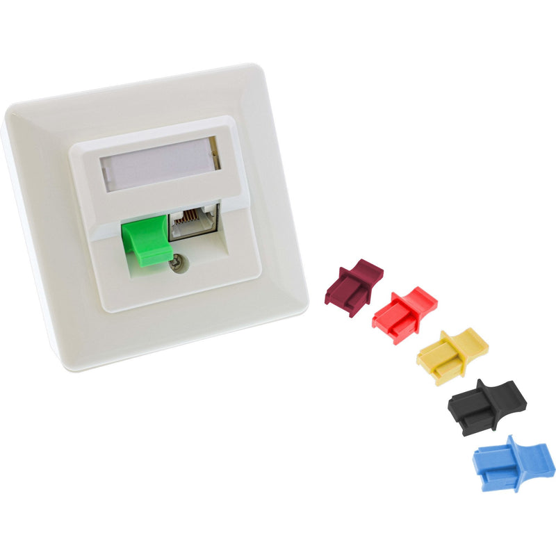 Inline Dust Cover Plug RJ45 Yellow 100 Units Paquete