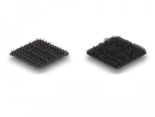 Delock Velcro Self-adhesive 64 Pieces Black — image 1