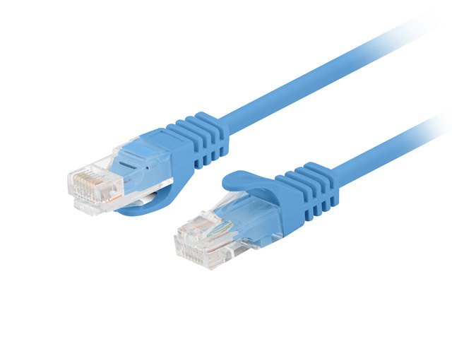 Lanberg Network Cable CAT.6 UTP 0.5M Blue 10-PACK