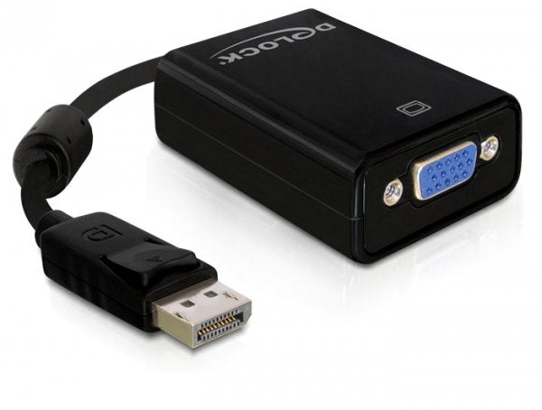 Delock Adapter DisplayPort 1.2 Male VGA Female Black