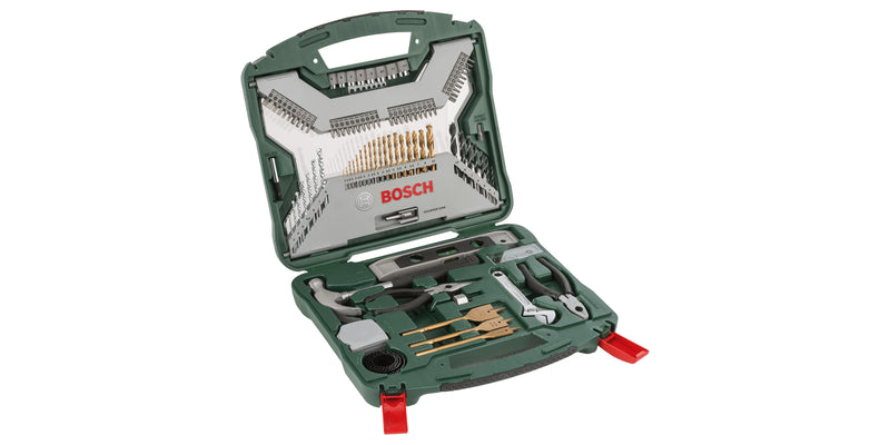 Bosch Set Of Drill Bits And Screwdrivers X-line Titanium, 103 Pieces Set Of Drill Bits And Puntas Green 260701