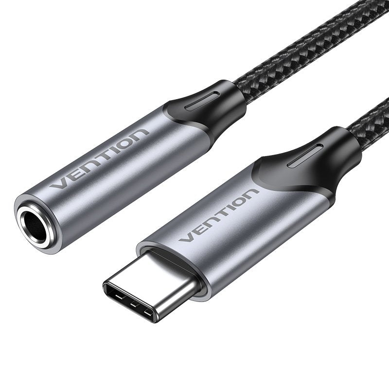 Vention Adapter Audio Bgmha Jack 3.5 Female USB Type-c Male 10CM Grey
