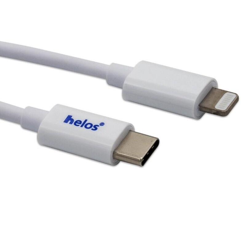 Helos Cable USB-C a Lightning, Certificado Mfi, 1,0M, White