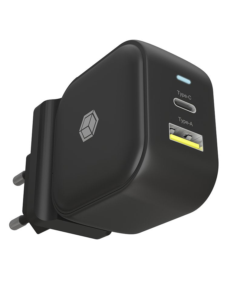 Icy Box IB-PS106-PD Charger Dispositivo Mobile Phone Black Indoor