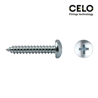 Celo Box 100 Unid. Screw Chapa Alomada Philips Din/Ref 7981 5,5X60MM Zincado — image 1