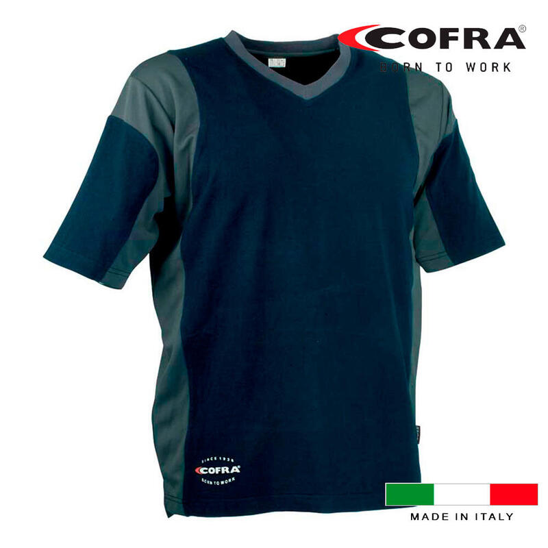 Cofra T-shirt Java Azul Marino/Gris Oscuro Tamaño L