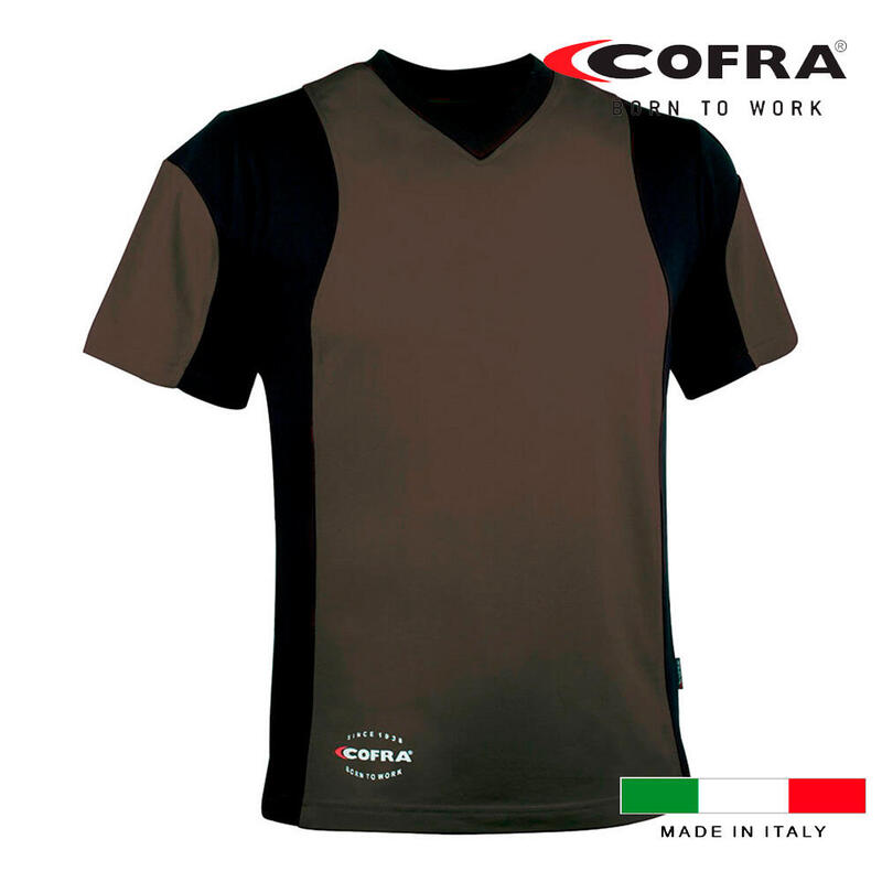 Cofra T-shirt Java Fango/Negro Tamaño XL
