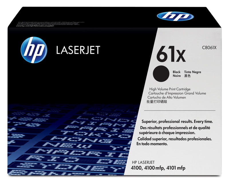 HP Genuine Toner Black 61X C8061X Black