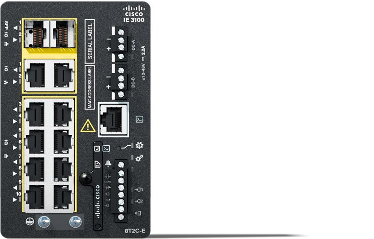 Cisco Catalyst IE-3100-8T2C- And Switch Gestionado L2 Gigabit Ethernet (10/100/1000) Black