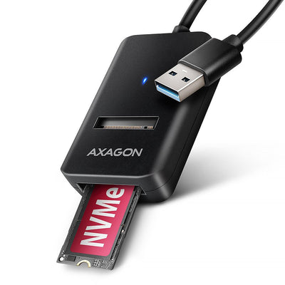 ADM2-AM Adapter USB 3.2 Gen 2M.2 NVMe/SATA SSD 10Gbps 10CM USB-A Cable — image 1