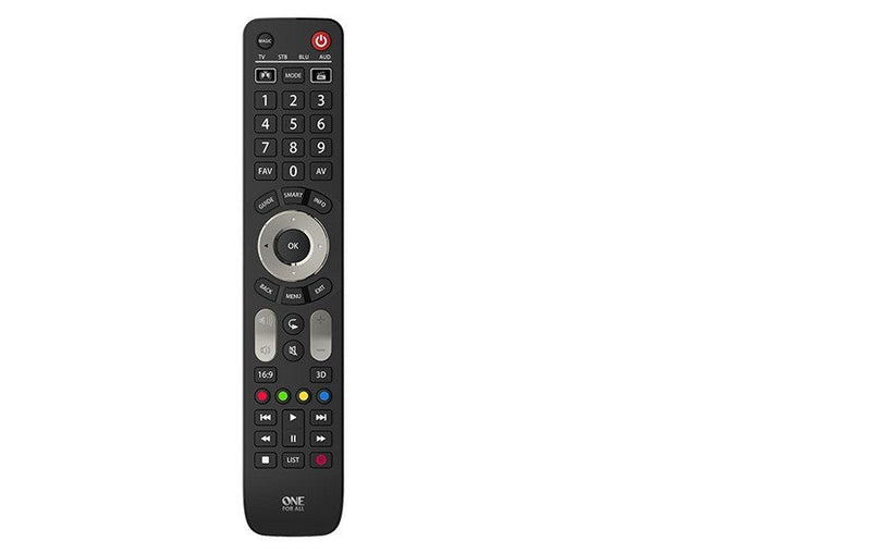 One For All Evolve 4 Remote Control Ir Wireless Cable Dtt, Dvd/Blu-ray, Console Juegos, Sistema Cine House Ipt