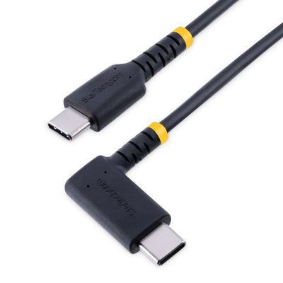 StarTech USB Cable C Acodado Pd 60W 3A 15CM — image 1
