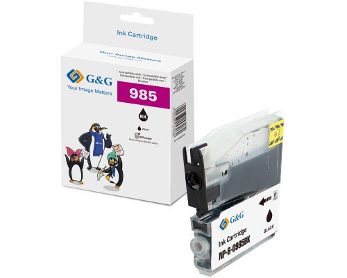 G&g Ink Cartridge Compatible Brother LC-985BK Black