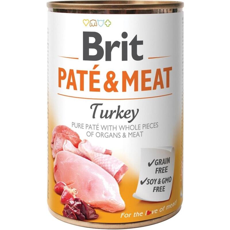 Brit Comida Húmeda Perros Paté & Meat With Pavo 400G