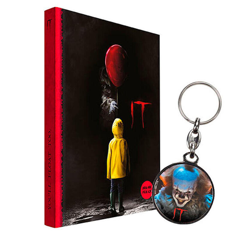 Notebook With Light + Keyring Metallic It