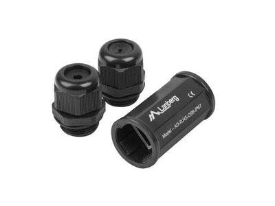 Lanberg AD-RJ45-OS6-IP67, RJ-45, Female/Female Black — image 1