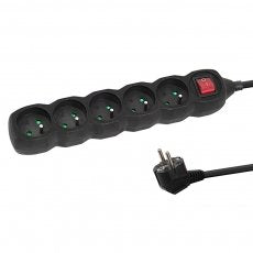 Esperanza ELK215K Power Strip 5GN/3M Black