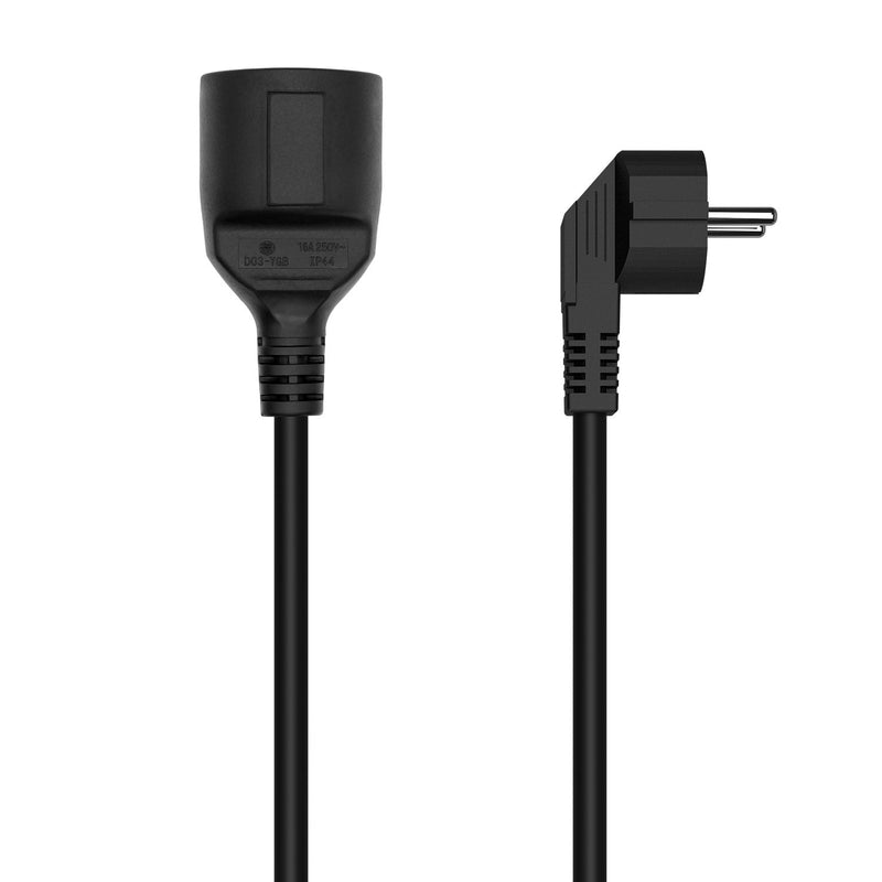 Aisens Cable Alargador Power Schuko - CEE7/M-CEE7/H - 5M - Black