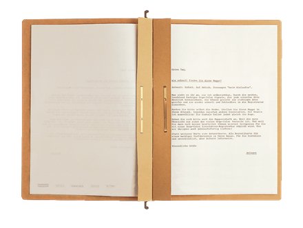 Leitz Alpha Ring Binder Colgante Kaufmännische Heftung Din A4 Naturbraun