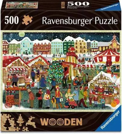 Ravensburger Puzzle Wood - Mercado Christmas 500 Pieces 12001539 — image 1