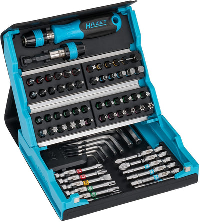 Hazet Smartcase Set Of Puntas 2200SC-1, 69 Pieces Black/Blue 1/4, With Stand Mano — image 1