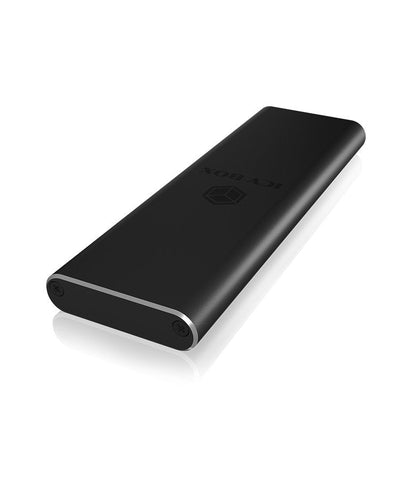 Icy Box IB-183M2 M.2 External Enclosure SSD M.2 Sata, USB 3.0, Black — image 1