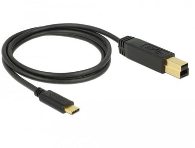 Delock 83675 USB Cable 3.1 GEN2 C B 1.0M Black — image 1