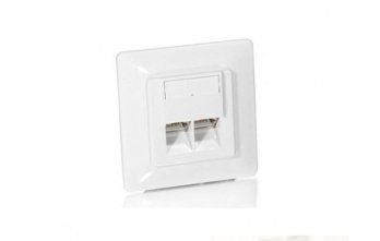 Roseta Recessed Categoria 5E 45GRADOS 2 Hembras (RAL9010) — image 1