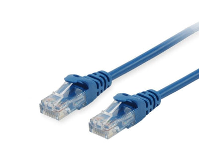Equip Network Cable CAT.6 U/UTP 2x RJ45 15.00M Blue — image 1