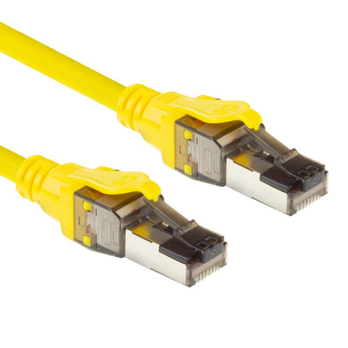Yellow 5 Meter SFTP CAT.8 Patch Cable Snagless With RJ45 Connectors — image 1